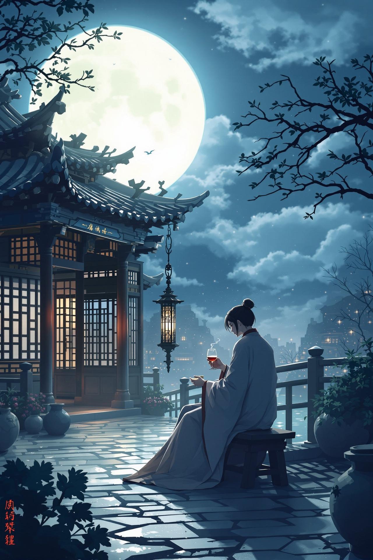 月下独酌 - 耽美漫画网武侠言情番剧封面